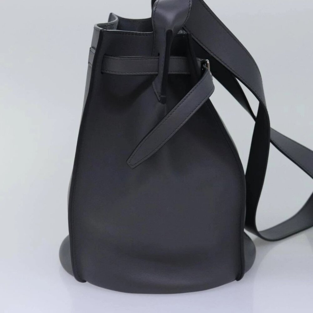 CELINE Big bag Shoulder Bag Leather Gray Auth - Picture 3 of 16